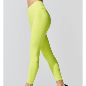 Alo Yoga High Waist Leggings - Yellow, Small